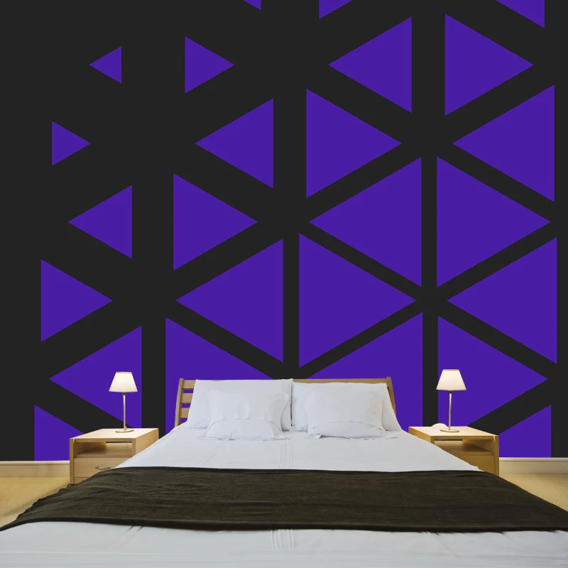 Neuartiges geometrisches Muster-Wandgemälde, moderne Vlies-Wanddekoration mit Struktur sanften Farben Clearhalo