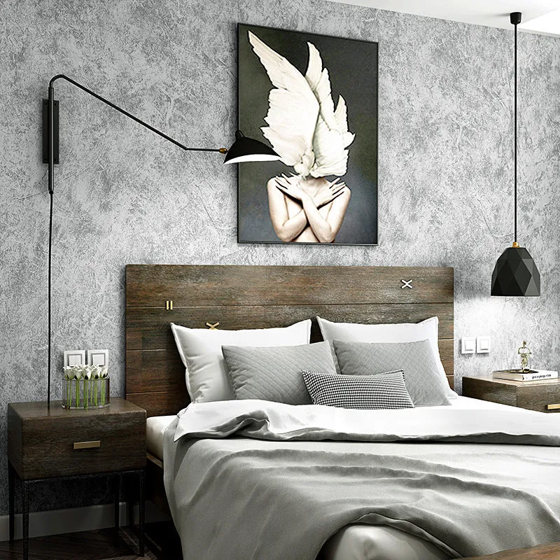 Nicht verklebte Tapete mit Nordic-Zementeffekt, 33' x 20,5" Clearhalo