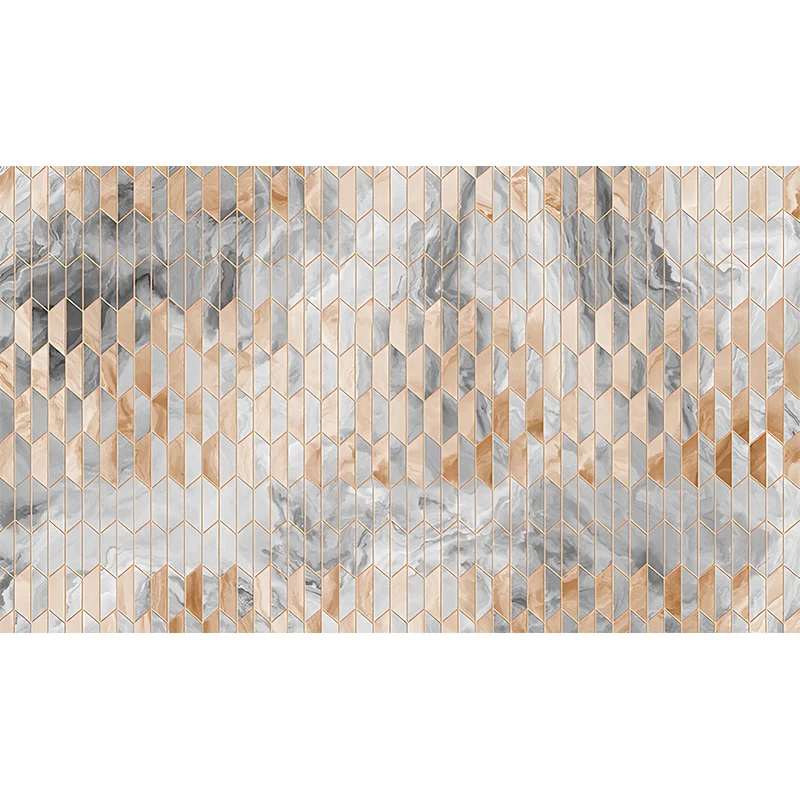 Riesiges cooles Wandgemälde für die Galerie mit Gitter und Parrellogramm, individuelle Größe verfügbar Clearhalo