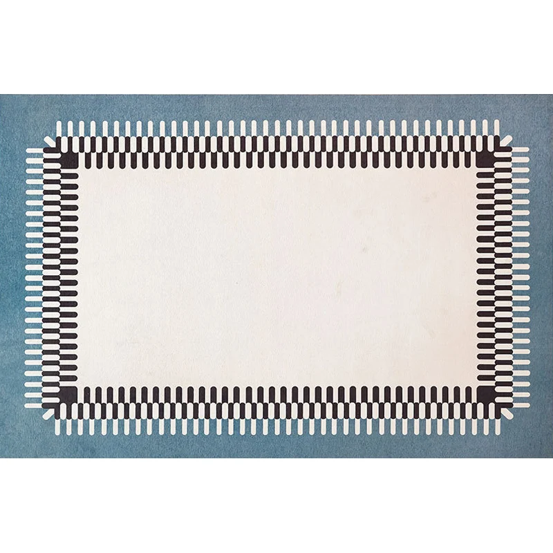Rosa Teppich mit geometrischem Muster, moderner Polyester-Teppich, haustierfreundlich, waschbar, rutschfest, für Wohnzimme...