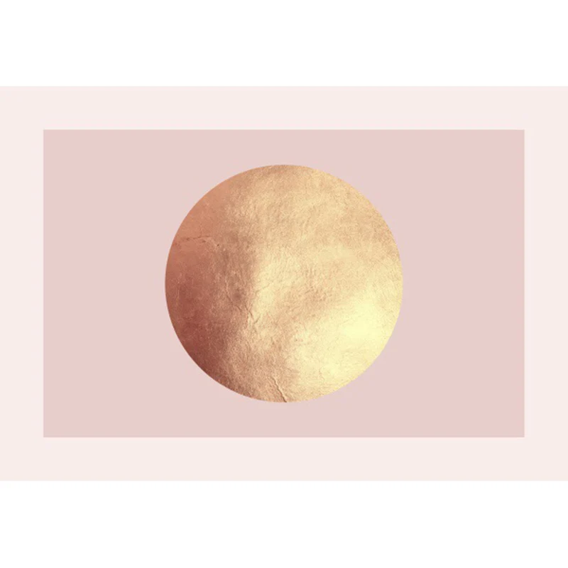 Rosa und goldener Schlafzimmerteppich, moderner Teppich mit Weltraum- und Planetenmuster, Polyester, haustierfreundlicher...