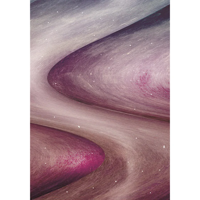Schlichter moderner Teppich Lila mit abstraktem Galaxie-Muster, Teppich aus Polyester, maschinenwaschbar, rutschfest, für...