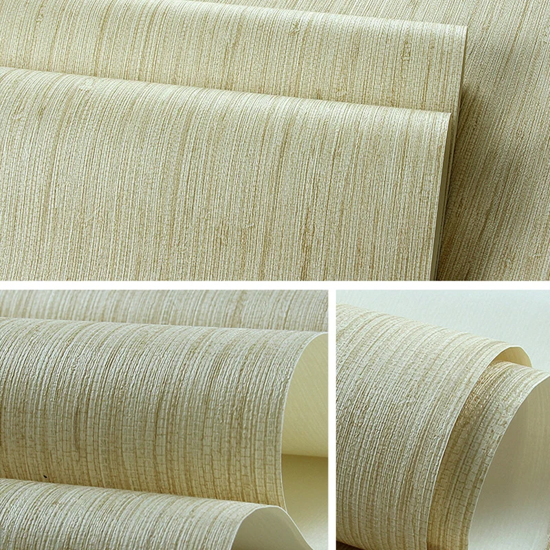 Solide gestreifte Tapetenrolle, pastellfarbene PVC-Wandverkleidung für Heimdekoration, 54,2 Quadratfuß Clearhalo