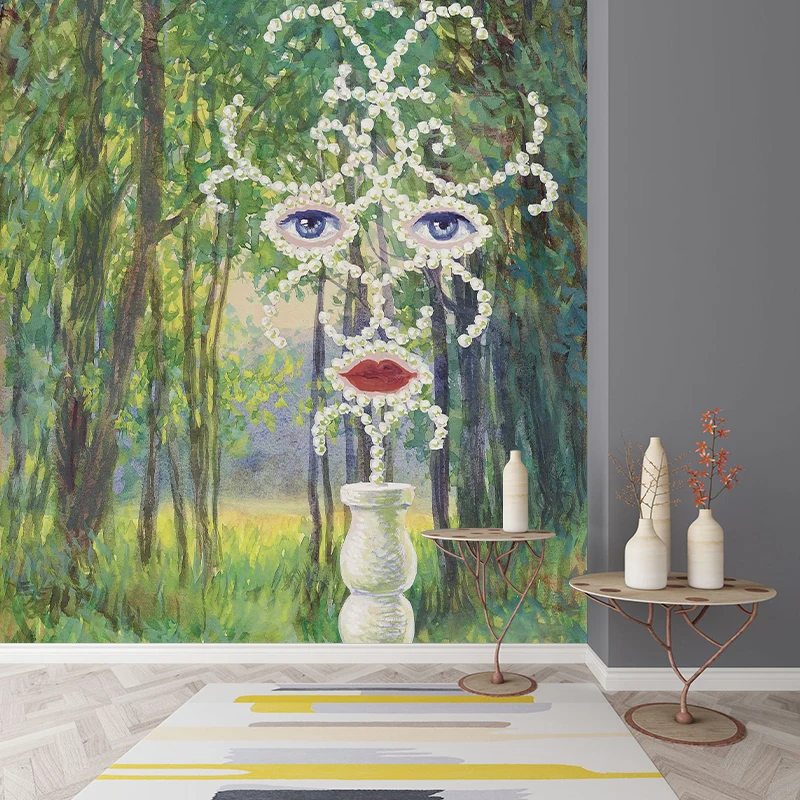 Surreale Wandpapier-Wandbilder Originalgröße, Pastellfarben, Rene Magritte Sheherazade-Gemälde, Wanddekoration, individuel...