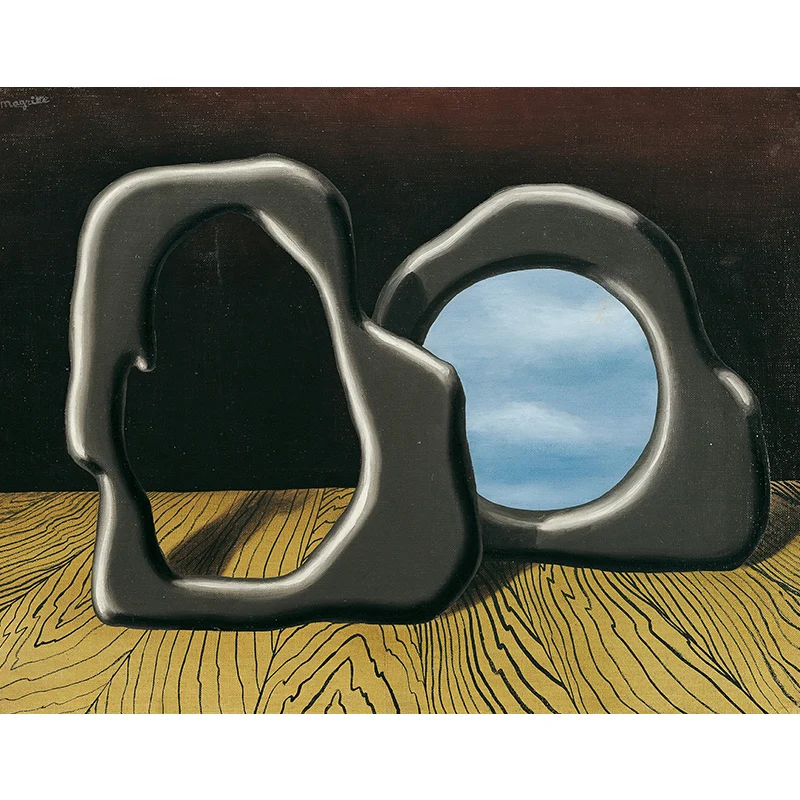 Surrealistisches Wandgemälde „Light Breaker“ Gelb-Blau, wasserabweisende Wandkunst für Ihr Zuhause Clearhalo