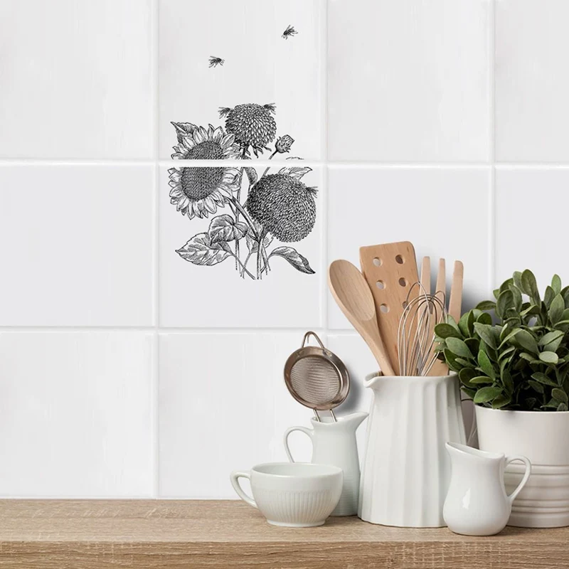 Tapeten mit Tier- und Pflanzenmotiven, graue PVC-Wandverkleidung, abziehen und aufkleben, 8 Fuß L x 8 Zoll B Clearhalo