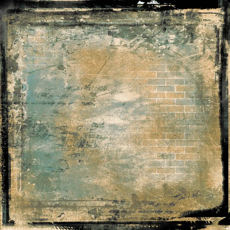 Vintage-Wandbilder mit Ziegeleffekt im Distressed-Stil für die Küche, Wandkunst Sondergröße Braun Clearhalo