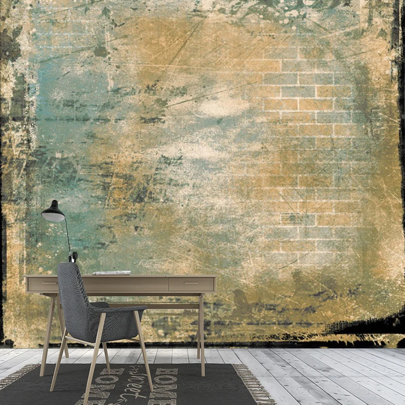 Vintage-Wandbilder mit Ziegeleffekt im Distressed-Stil für die Küche, Wandkunst Sondergröße Braun Clearhalo