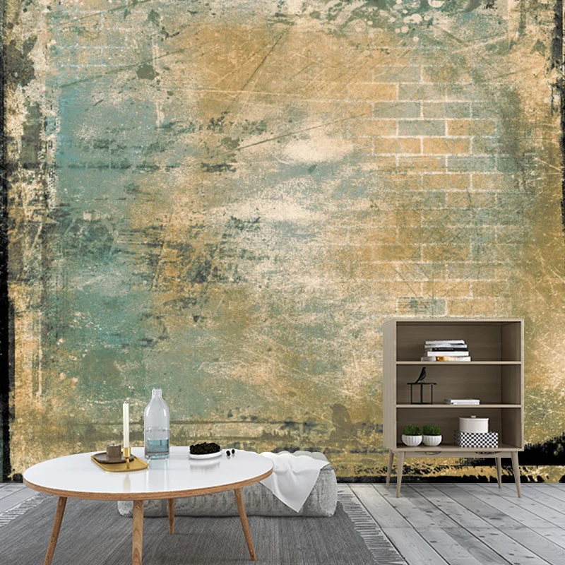 Vintage-Wandbilder mit Ziegeleffekt im Distressed-Stil für die Küche, Wandkunst Sondergröße Braun Clearhalo