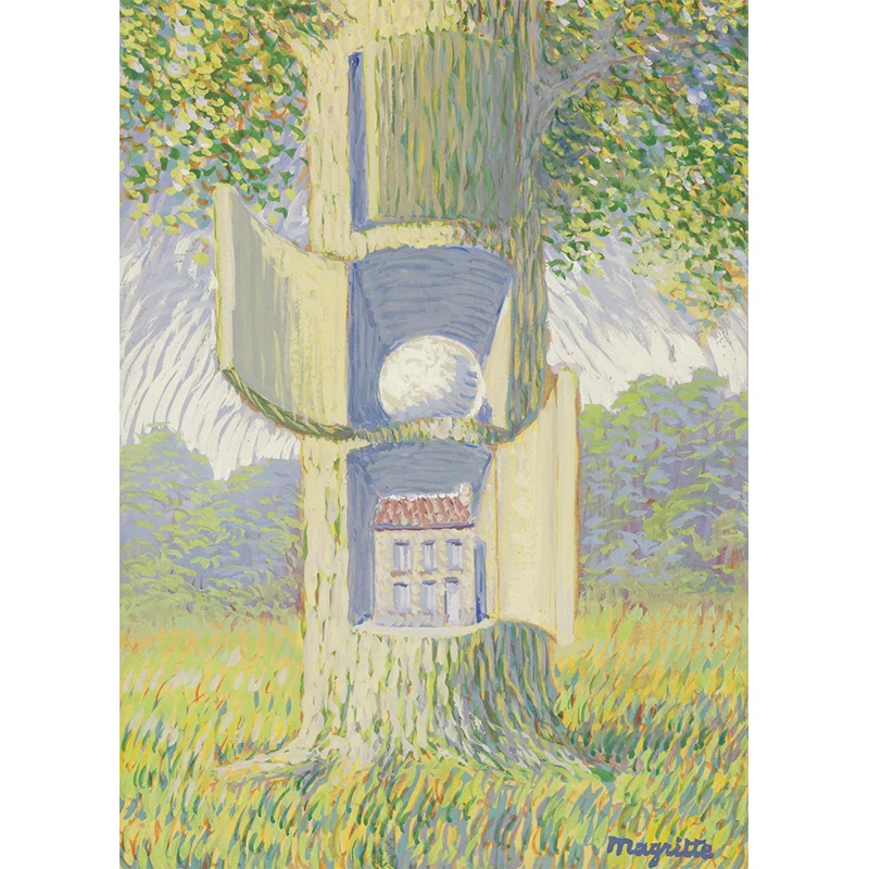 La Voix Du Sang Murals Tapete Surreale Wanddekoration aus Vliesstoff Pastellfarben Clearhalo