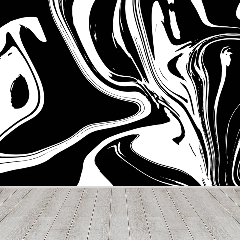 Wandbild mit abstraktem Wasserdruck, moderner Wandkunst aus Vliesstoff hellen Farben Clearhalo