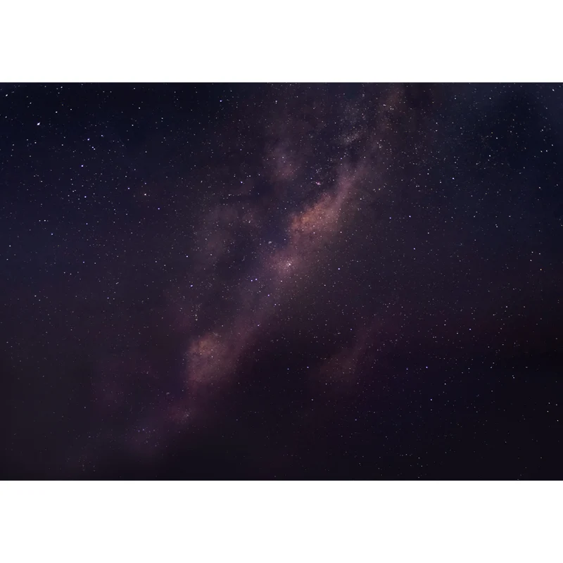 Wandbild „Stern und ferne Galaxie“ Lila-Schwarz im modernen Stil für das Wohnzimmer Clearhalo