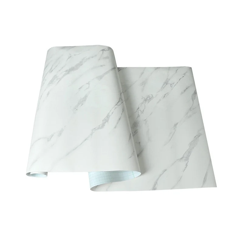 Wanddekoration mit Marmoreffekt, 23,5" B x 10' L, Vinyl-Tapetenrolle für das Esszimmer, abziehen und aufkleben Clearhalo