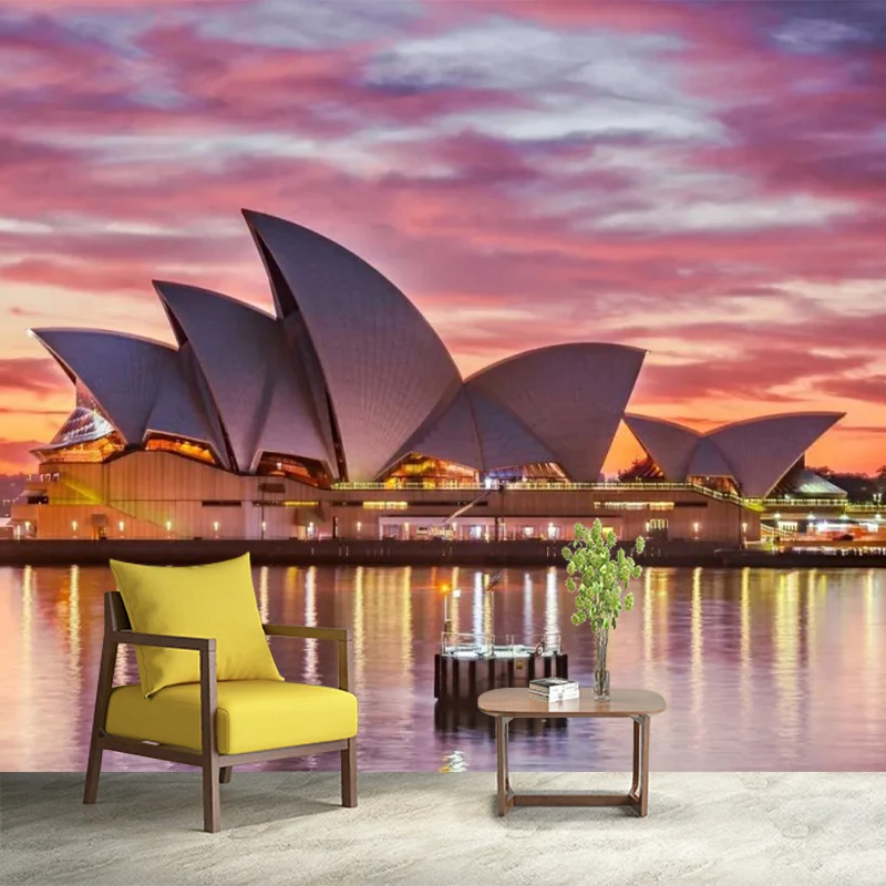 Wasserbeständiger Wandaufkleber „Sydney“ im nordischen Stil Sondergröße für die Dekoration Ihres Gästezimmers Clearhalo