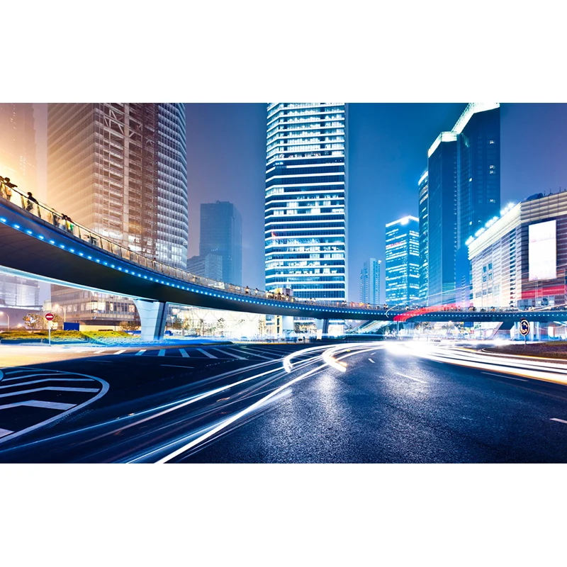 Wasserdichte Wandtapete „Urban Overpass“ aus Vliesstoff für die Dekoration von Besprechungsräumen Clearhalo