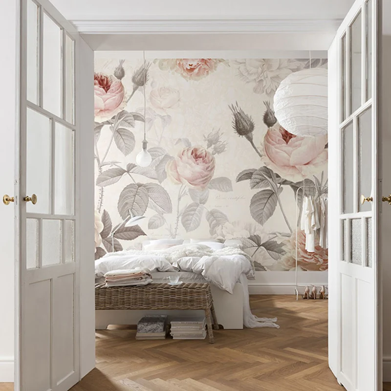 Wasserfestes, modernes Wandbild mit eleganten Rosen personalisierter Größe für Akzentwände Clearhalo