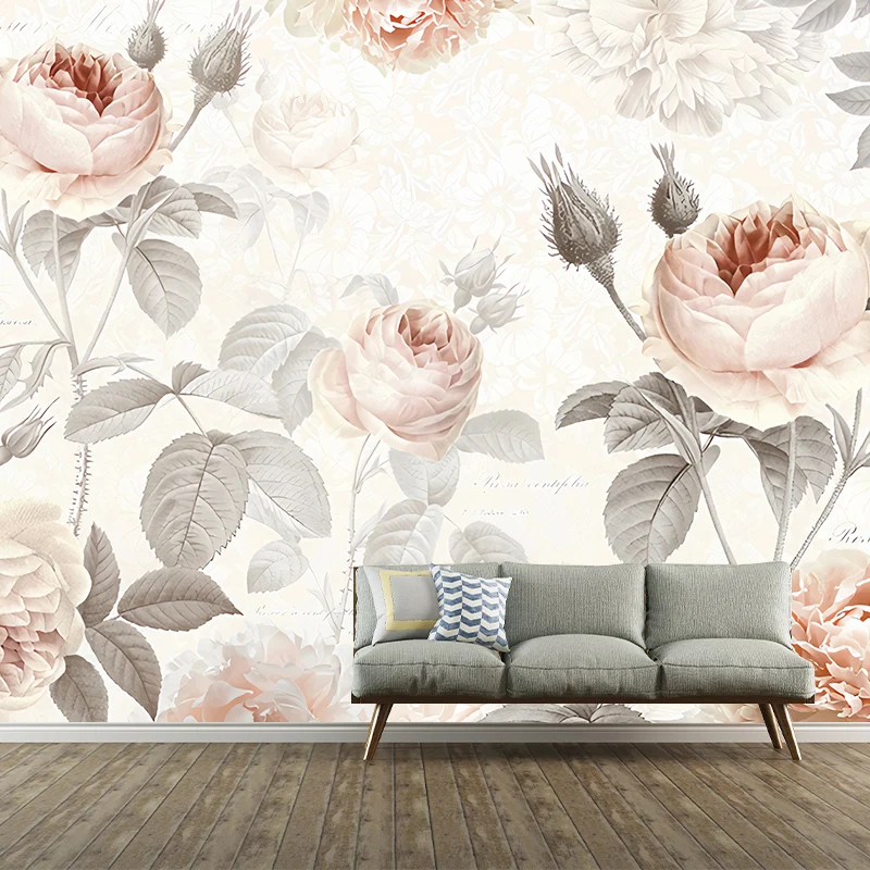 Wasserfestes, modernes Wandbild mit eleganten Rosen personalisierter Größe für Akzentwände Clearhalo