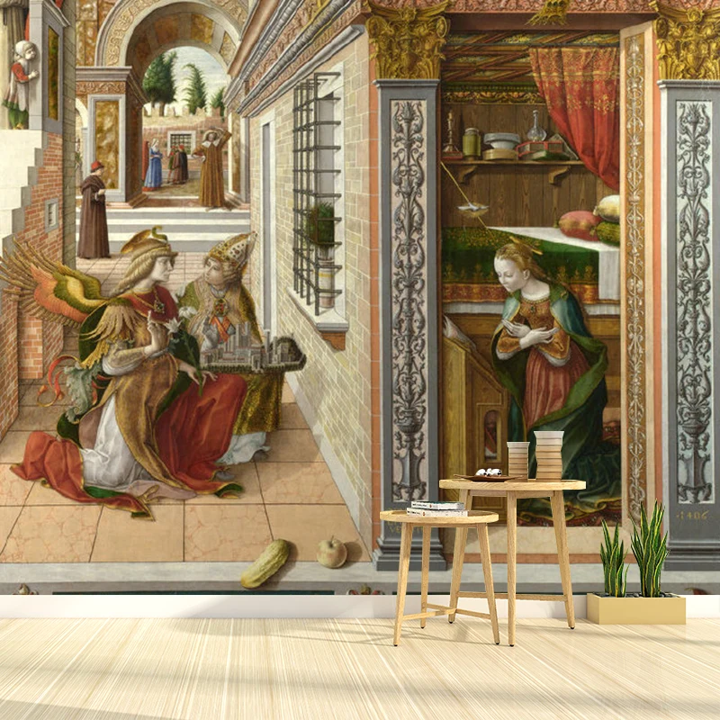 Whole European Construction Wandverkleidung für das Wohnzimmer-Himmelwandbild Braun, feuchtigkeitsbeständig Clearhalo