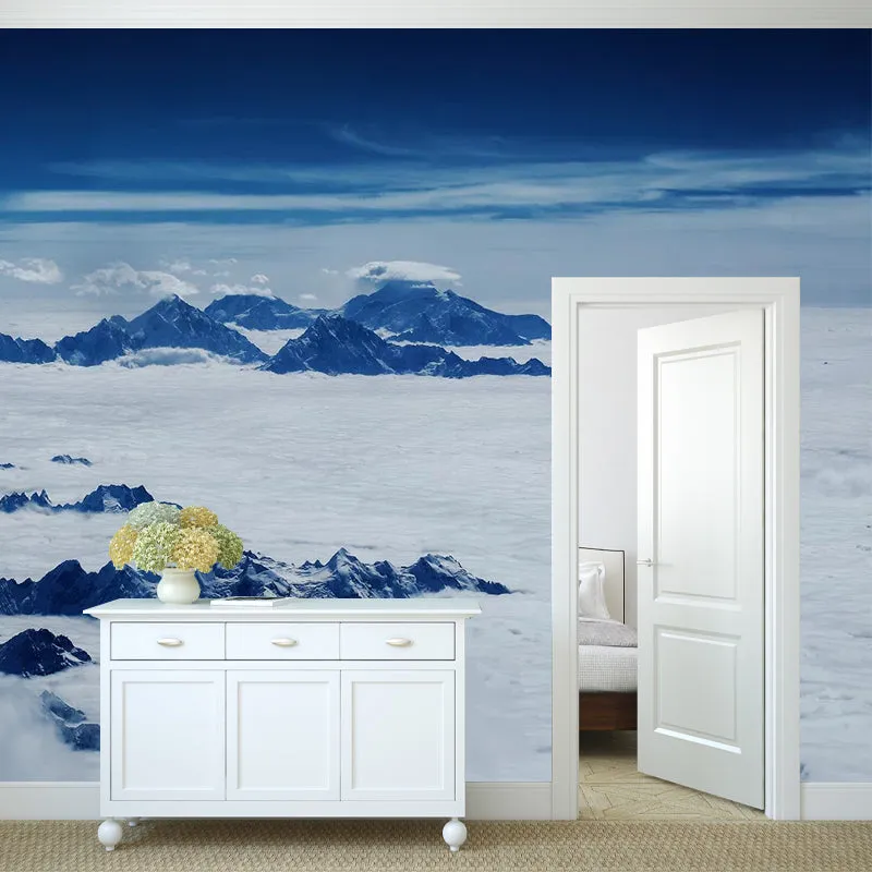 Wilds Covered Snow Wandbild Weiß, zeitgenössische Wandkunst für das Wohnzimmer, individueller Druck Clearhalo