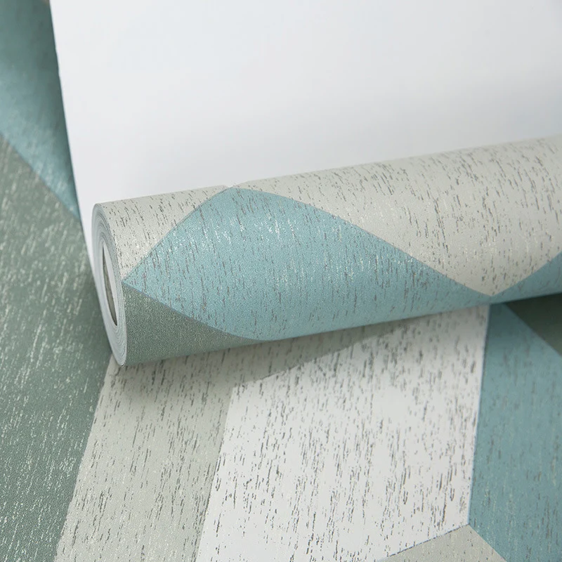 Zeitgenössisches Wanddekor natürlichen Farben, kubische Tapetenrolle, 20,5" x 33', nicht beklebt Clearhalo