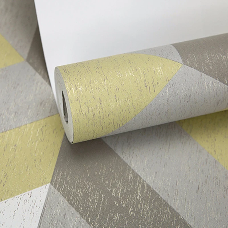 Zeitgenössisches Wanddekor natürlichen Farben, kubische Tapetenrolle, 20,5" x 33', nicht beklebt Clearhalo