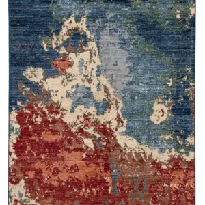 Designer Teppich - 187 x 122 cm - mehrfarbig