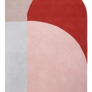 Designer Teppich - 200 x 140 cm - mehrfarbig