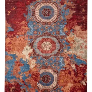 Designer Teppich - 235 x 171 cm - mehrfarbig