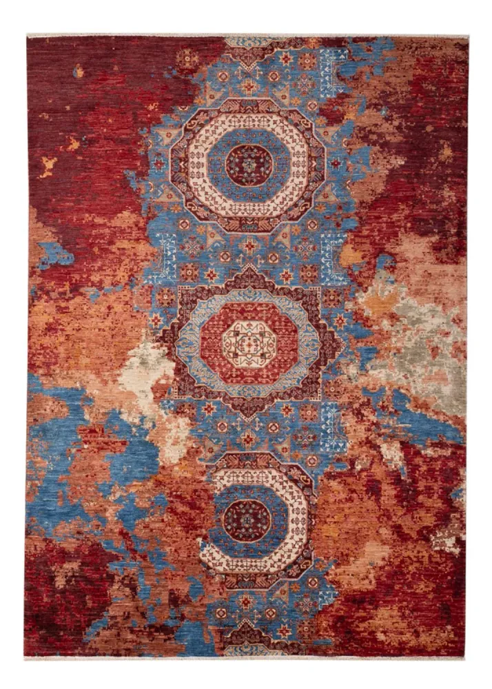 Designer Teppich - 235 x 171 cm - mehrfarbig