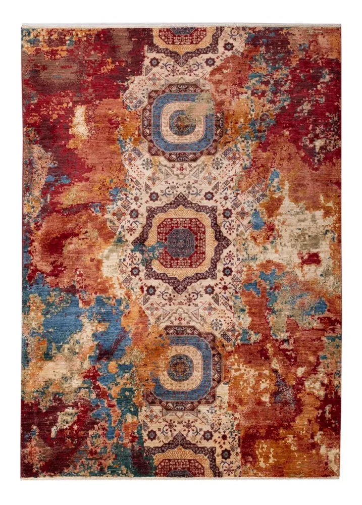 Designer Teppich - 238 x 173 cm - mehrfarbig