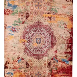Designer Teppich - 239 x 175 cm - mehrfarbig