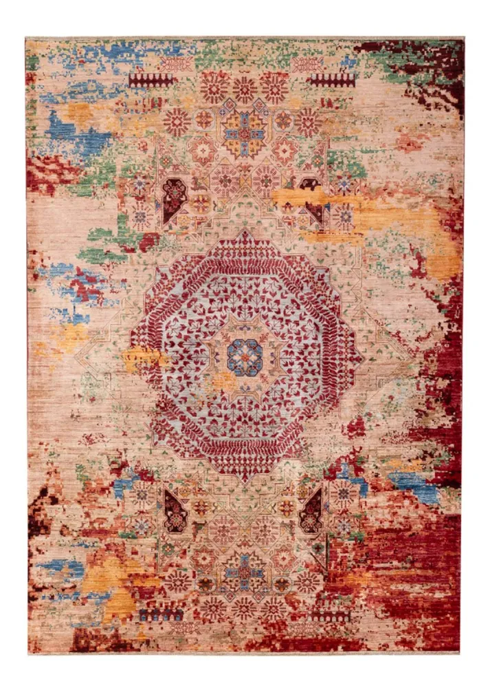 Designer Teppich - 239 x 175 cm - mehrfarbig