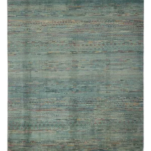Designer Teppich - 240 x 201 cm - petrolblau