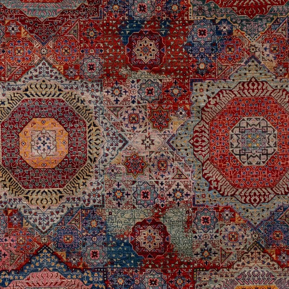 Designer Teppich - 292 x 249 cm - mehrfarbig