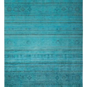 Designer Teppich - 300 x 247 cm - türkis