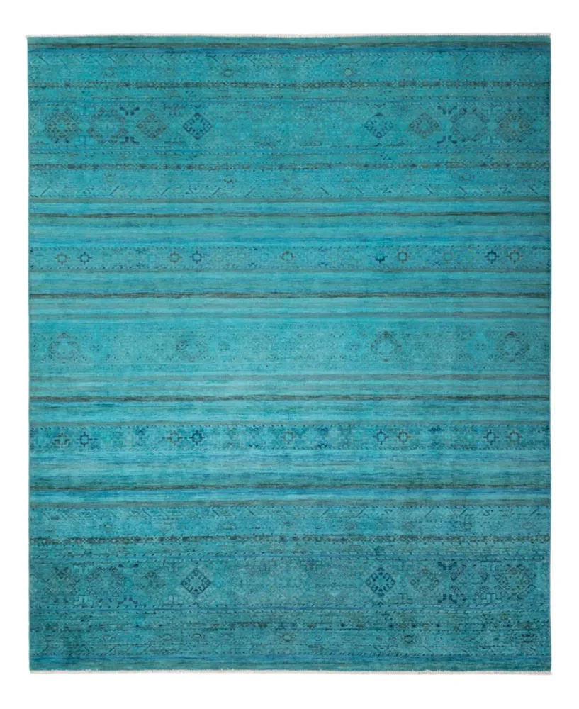 Designer Teppich - 300 x 247 cm - türkis