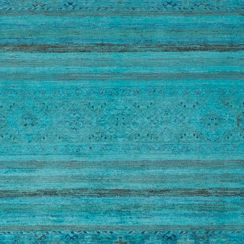 Designer Teppich - 300 x 247 cm - türkis