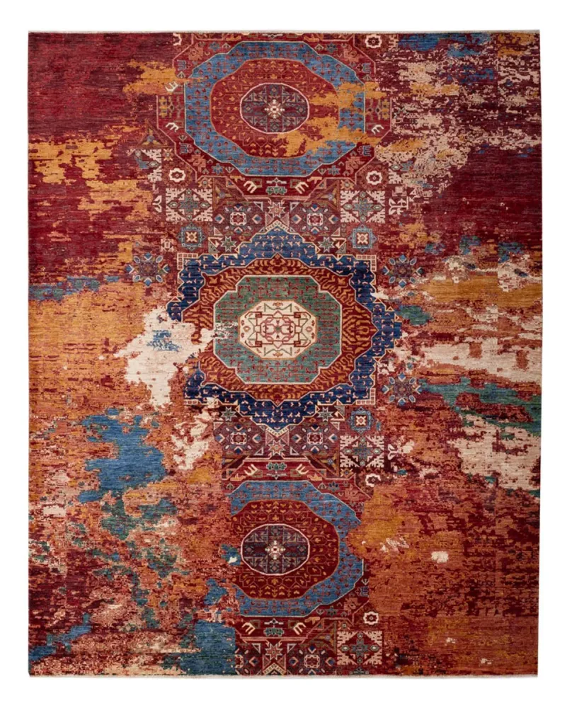 Designer Teppich - 305 x 245 cm - mehrfarbig