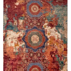 Designer Teppich - 307 x 204 cm - mehrfarbig