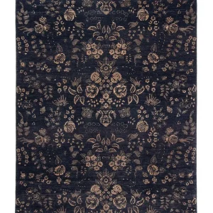 Designer Teppich 308 x 248 cm - dunkelblau