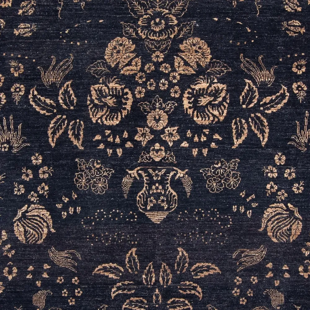 Designer Teppich 308 x 248 cm - dunkelblau