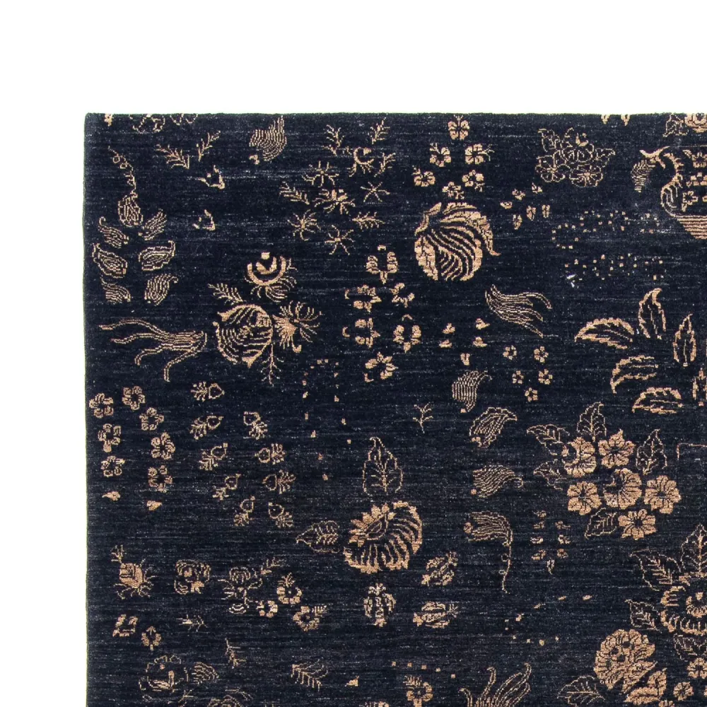 Designer Teppich 308 x 248 cm - dunkelblau