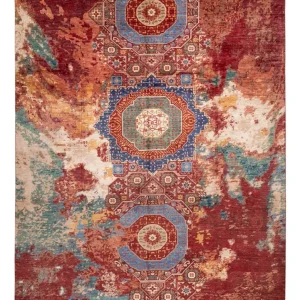 Designer Teppich - 391 x 306 cm - mehrfarbig