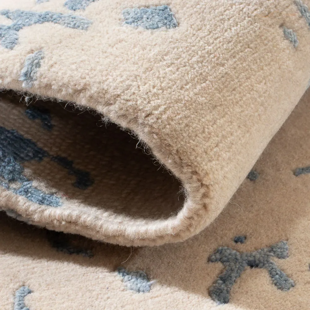 Designer Teppich - 82 x 64 cm - mehrfarbig