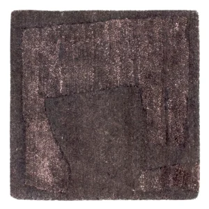 Designer Teppich quadratisch - 30 x 30 cm - anthrazit
