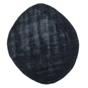 Designer Teppich sonderform - 140 x 122 cm - anthrazit