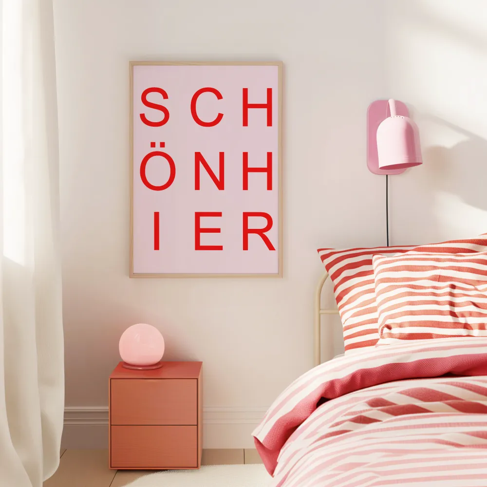 Digitaler Kunstdruck SCHÖN HIER