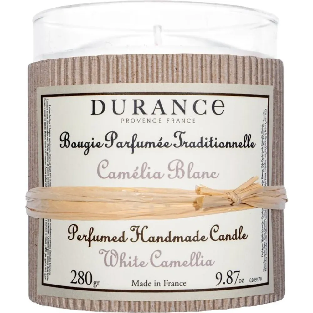 Durance Provence France Weiße Kamelie Duftkerze handgefertigt