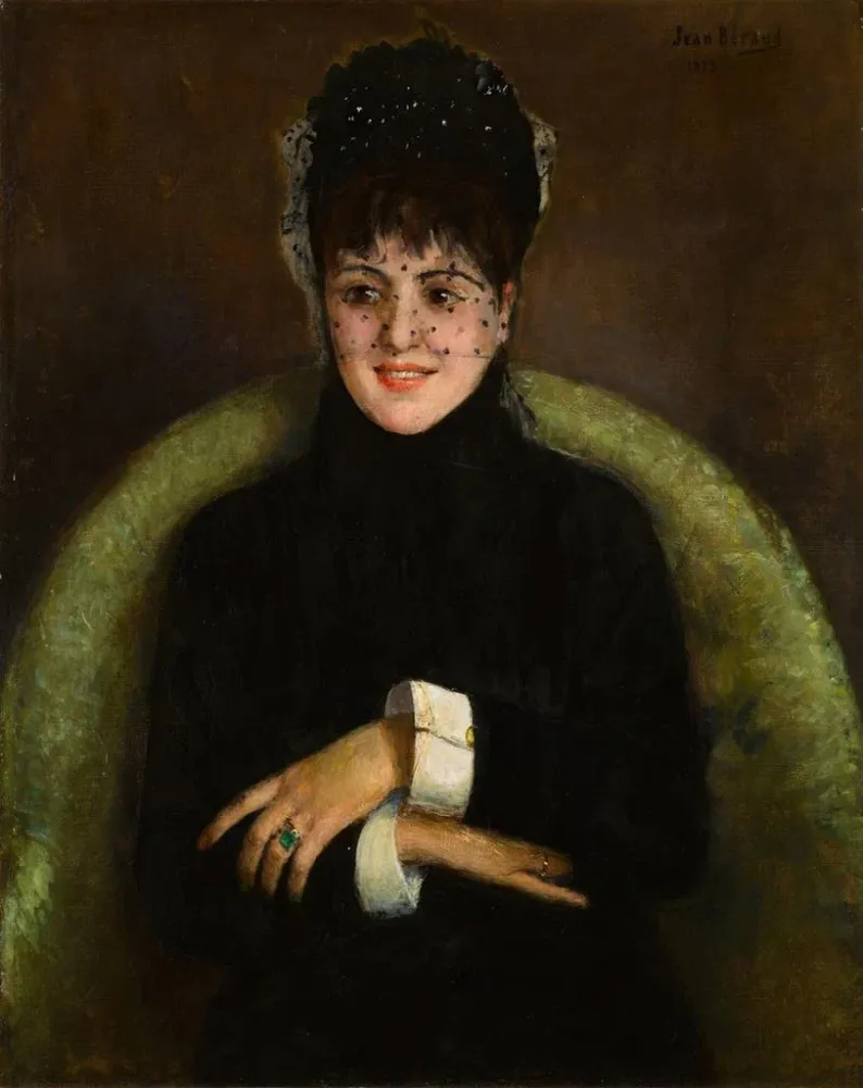 Elegantes Gemälde der Smaragd - Jean Braud | Kunstdruck