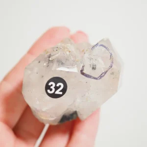 ENHYDRO Bergkristall mit Wassereinschluss & 1 Bubble . Enhydro Clearquartz [32] ca. 6cm - aus Guishou Province China